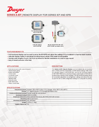 Thumbnail of document Data Sheet - A-IEF Remote display for Series IEF/IEFB